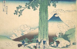 Passo di Mishima nella provincia di Kai, dalla serie Trentasei vedute da Katsushika Hokusai