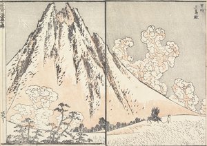 Passo di Mishima nella provincia di Ko_shu_, 1817 da Katsushika Hokusai