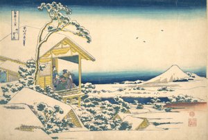 Mattina dopo la neve a Koishikawa a Edo, dalla serie da Katsushika Hokusai