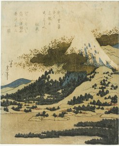 Monte Fuji dal lago Ashi a Hakone da Katsushika Hokusai