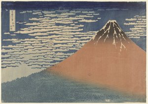 Monte Fuji in tempo sereno (noto anche come Fuji rosso) da Katsushika Hokusai