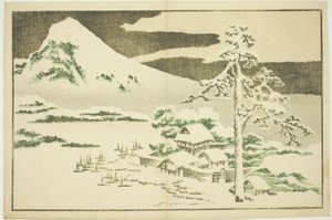 Monte Fuji in inverno, dal Libro delle pitture realistiche di Hokusai (Hokusai shashin gafu) da Katsushika Hokusai