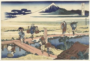 Nakahara nella provincia di Sagami da Katsushika Hokusai