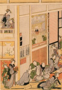 Capodanno alla casa da tè Ogi-ya, c.1810
