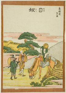Nissaka, dalla serie "Le cinquantatré stazioni del Tokaido (Tokaido gojusan tsugi)" da Katsushika Hokusai