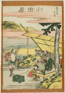 Odawara, dalla serie "Le cinquantatré stazioni del Tokaido (Tokaido gojusan tsugi)" da Katsushika Hokusai