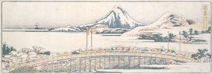 Okazaki, dalla serie “I cinquantatre scorci delle delizie primaverili” da Katsushika Hokusai