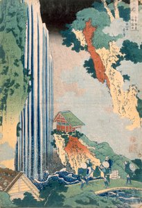 Cascata di Ona sulla Kisokaido, 1827 da Katsushika Hokusai