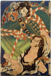 Onikojima yatarō e Seihōin akabōzu da Katsushika Hokusai