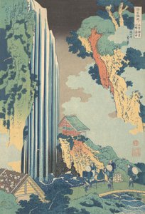Cascata di Ono sul Kisokaido, dalla serie Un Tour di Wa... da Katsushika Hokusai
