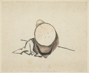 Pellegrino che riposa da Katsushika Hokusai