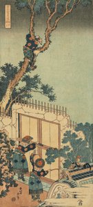Stampa dalla serie "Uno Specchio Vero di Poesie Cinesi e Giapponesi" da Katsushika Hokusai
