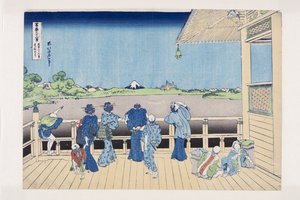 Sala Sazai del Tempio dei Cinquecento Arhat da Katsushika Hokusai