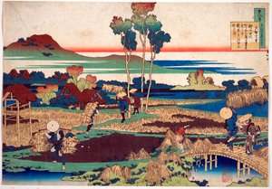 Serie di cento poemi di cento poeti: "Tenchi Tenno" da Katsushika Hokusai