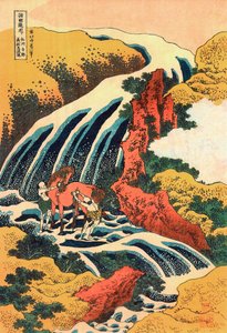 Le cascate a Yoshino, provincia di Yamoto da Katsushika Hokusai
