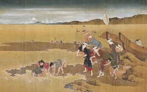 Raccolta di conchiglie da Katsushika Hokusai