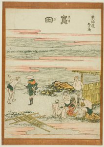 Shimada, dalla serie "Le cinquantatré stazioni del Tokaido" da Katsushika Hokusai