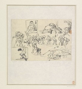 Schizzi di Shishi da Katsushika Hokusai