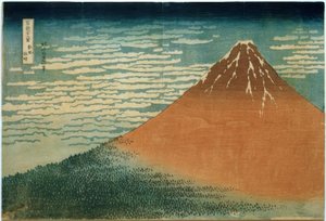 Vento del sud e mattina chiara da Katsushika Hokusai
