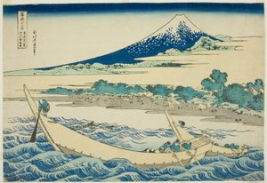 Baia di Tago vicino a Ejiri sulla Tokaido, dalla serie "Trentasei vedute del Monte Fuji"