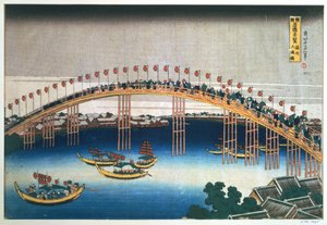 Ponte di Temma, Osaka, Giappone, 1830