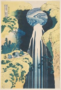 La cascata di Amida nella provincia di Kiso