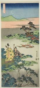 Il ministro Toru (Toru no Otodo), dalla serie "Specchi di poesie giapponesi e cinesi (Shiika shashinkyo)"