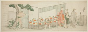 La mostra delle peonie da Katsushika Hokusai