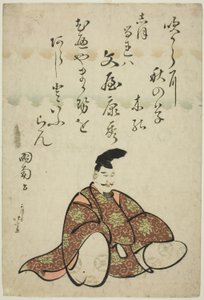 Il poeta Bunya no Yasuhide, dalla serie Sei poeti immortali (Rokkasen)