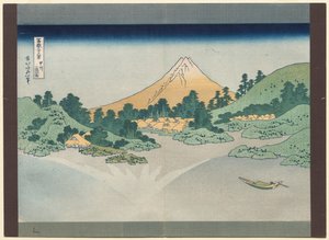 Trentasei Vedute del Monte Fuji: La Superficie del Lago Misaka nella Provincia di Kai da Katsushika Hokusai