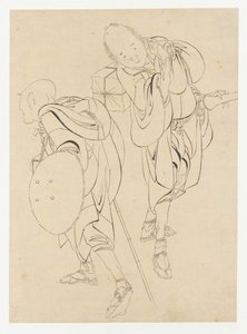 Viaggiatori, fine XVIII - inizio XIX secolo da Katsushika Hokusai