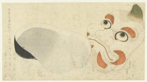 Due maschere da Katsushika Hokusai