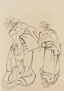 Due donne da Katsushika Hokusai