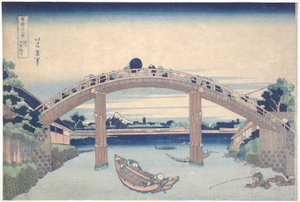 Sotto il ponte Mannen a Fukagawa, dalla serie Trentasei vedute del Monte Fuji