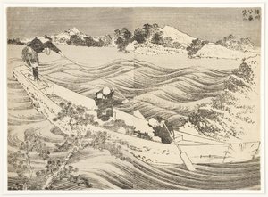 Yatsugatake nella provincia di Shinano, 1834-35 da Katsushika Hokusai