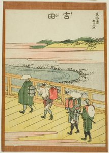 Yoshida, dalla serie "Le cinquantatré stazioni del Tokaido (Tokaido gojusan tsugi)"