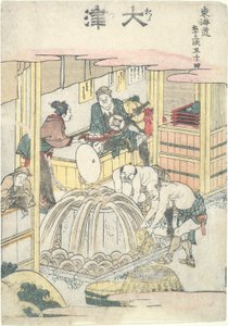 Ōtsu, Cinquantaquattresima nella serie Cinquantatré Stazioni del Tōkaidō da Katsushika Hokusai
