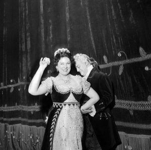 Renata Tebaldi e Tito Gobbi alla Scala, Milano