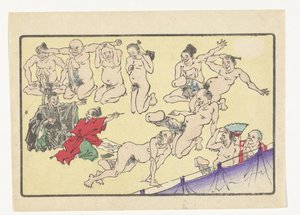 Gara di peni da Kawanabe Kyosai