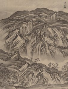 Paesaggio roccioso da Kawanabe Kyosai