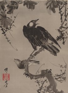 Storni su un ramo da Kawanabe Kyosai