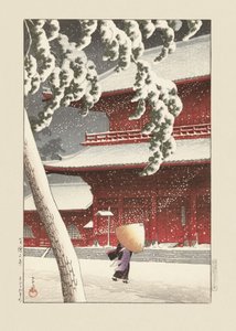 Il Santuario Zojo a Shiba (1925) di Kawase Hasui e Watanabe Shōzaburō