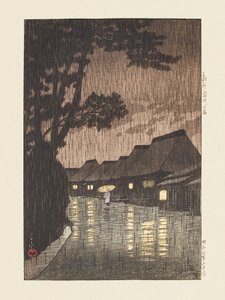 Soshu Maekawa No Ame (Pioggia a Maekawa, provincia di Sagami) (1932) da Kawase Hasui