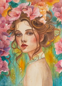 Ritratto di una bellezza in fiore da Kay Shanley