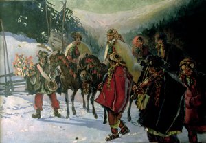 Matrimonio Hucul, 1909 da Kazimierz Sichulski