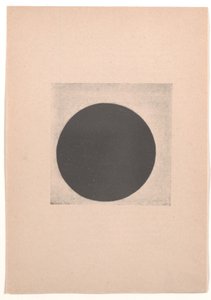 Cerchio nero per "Dal cubismo e futurismo al suprematismo: un nuovo realismo nella pittura" da Kazimir Severinovich Malevich