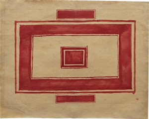 Piano del soffitto per il Teatro Rosso, Leningrado da Kazimir Severinovich Malevich