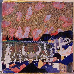 Piccola città da Kazimir Severinovich Malevich