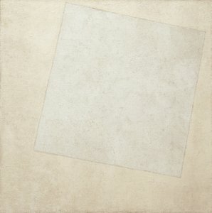 Composizione suprematista: Bianco su bianco