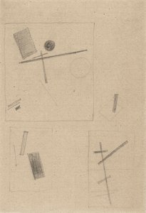 Disegno suprematista da Kazimir Severinovich Malevich